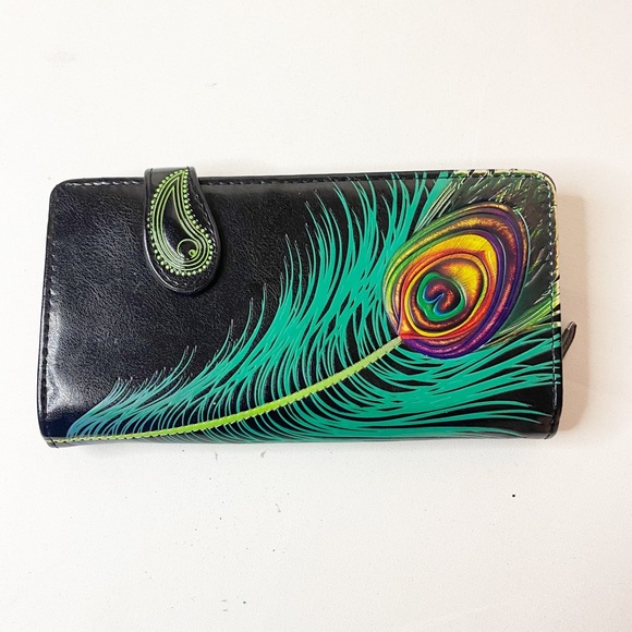 peacock wallet
